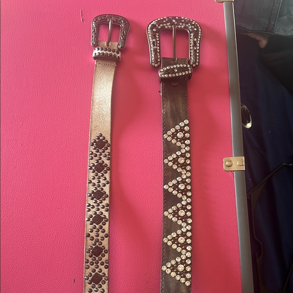 Studded Brown Leather Belts from Boot Barn